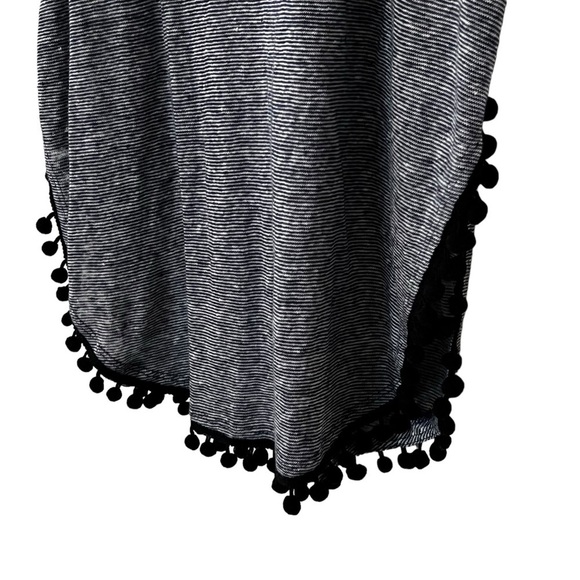 NWT Scotch & Soda Maison Scotch 100% Linen Scoop Neck Pom Pom Fringe Tank Top XS - Picture 8 of 16